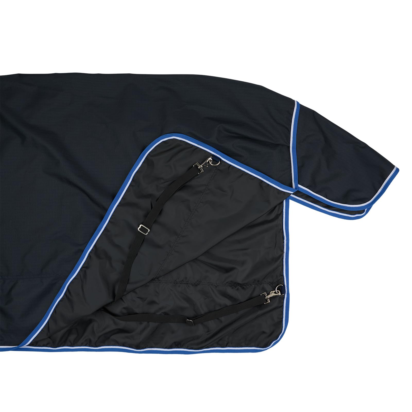 Horze - Manta de Lluvia Glasgow, para Caballo, 100 g e Impermeable, Azul, 145
