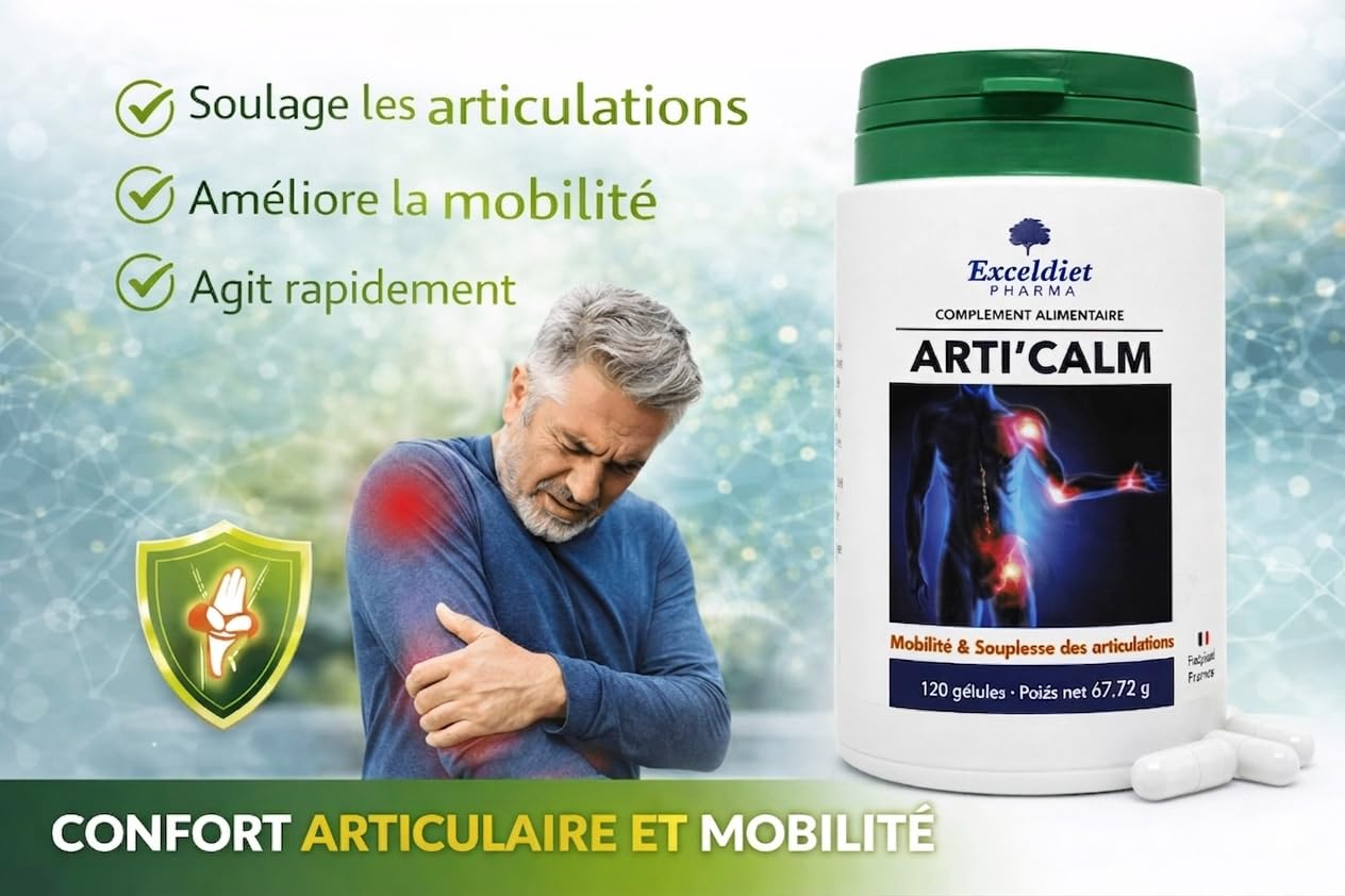 Glucosamine Sulfate - Collagène Marin - Douleur Articulaire Musculaire - Chondroïtine - Protection des Cartilages - Articalm 120