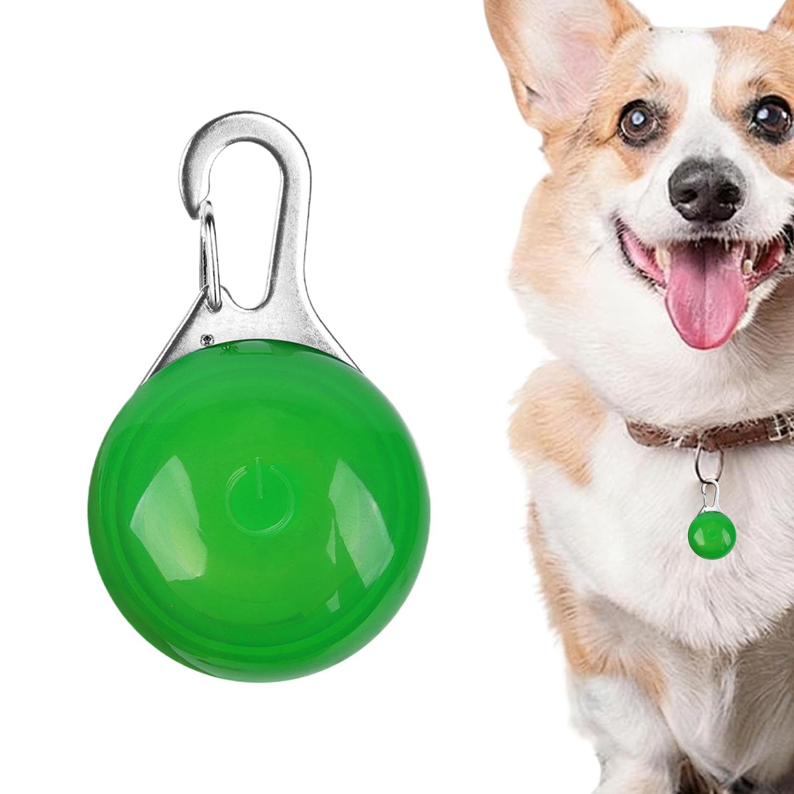 Dog Collar Light - Clip On Dog Collar LED Lights Safety for Night Walking Water Resistant | Long-Lasting Battery Clip-on Pet Tag Lamp for Canine Jogging Cycling Hunting Camping Travel Sports