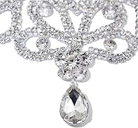 Vista 92 de PEARLY JUN Apliques de diamantes de imitación de plata con apliques de diamantes para vestidos, costura a mano, proyectos de manualidades, ropa