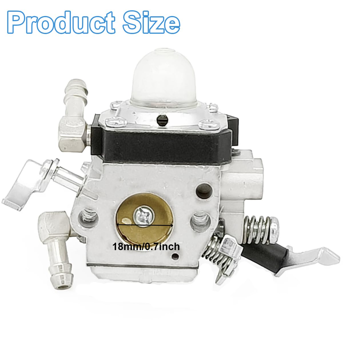 ZAMDOE Carburetor for Wacker BS50-2 BS50-2i BS60-2 BS60-2i BS70-2i Rammers for Walbro HDA 242 HDA 252 Carb 0165604 Chainsaw Lawn Mower Parts, with Primer Bulb Gasket Fuel Line - Image 3