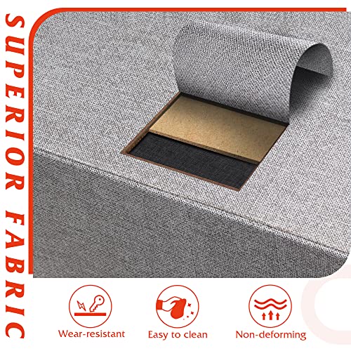 Wlive Dresser With 4 Drawers, Storage Tower, Organizer Unit, Fabric Dresser For Bedroom, Hallway, Entryway, Closets, Sturdy Steel Frame, Wood Top, Easy Pull Handle, Light Grey #TOP7