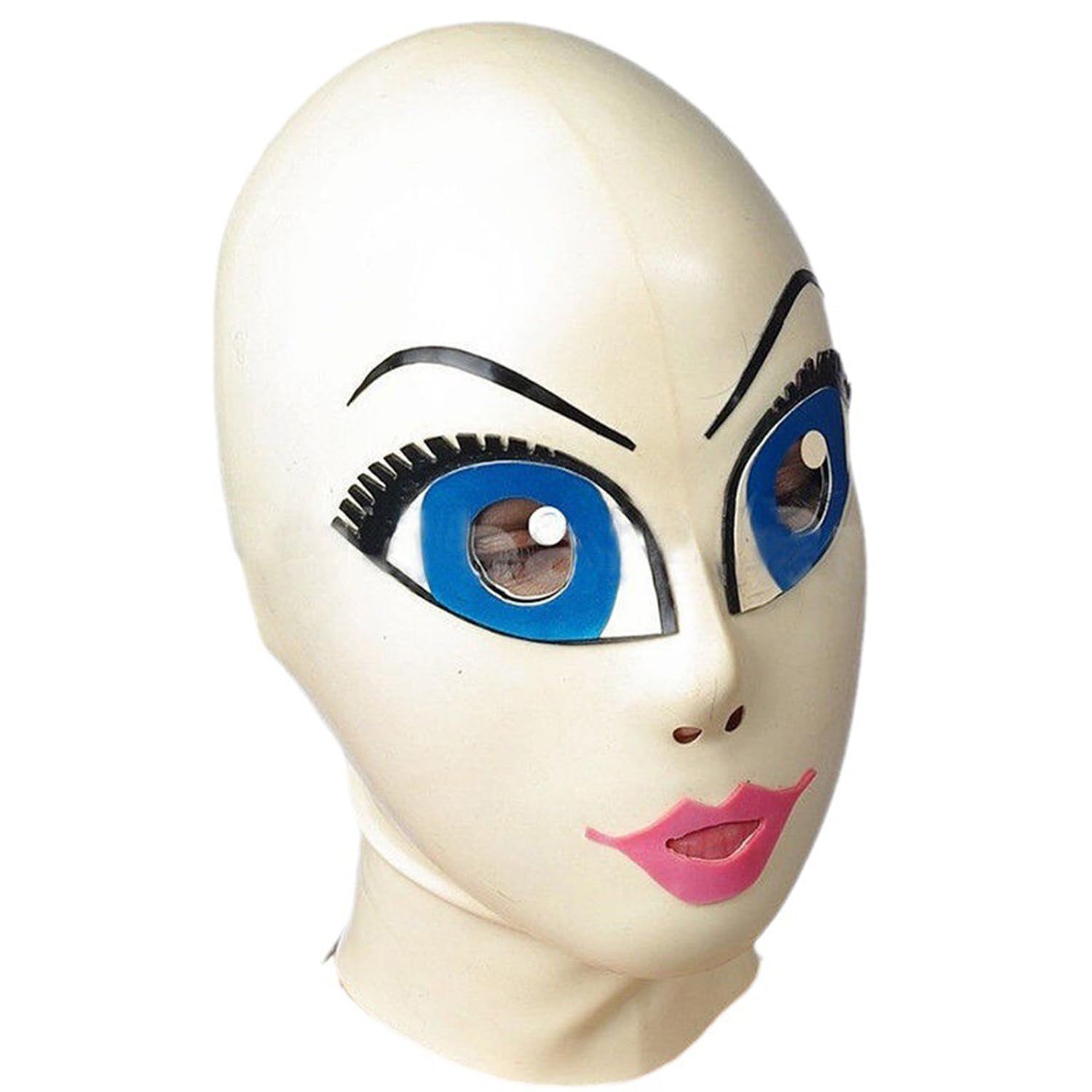 Capucha de goma de cara completa con cremallera y diseño flexible XXL