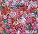 JOLLY STORE Crafts Multi Sparkle Pony Beads 9x6mm 500pc