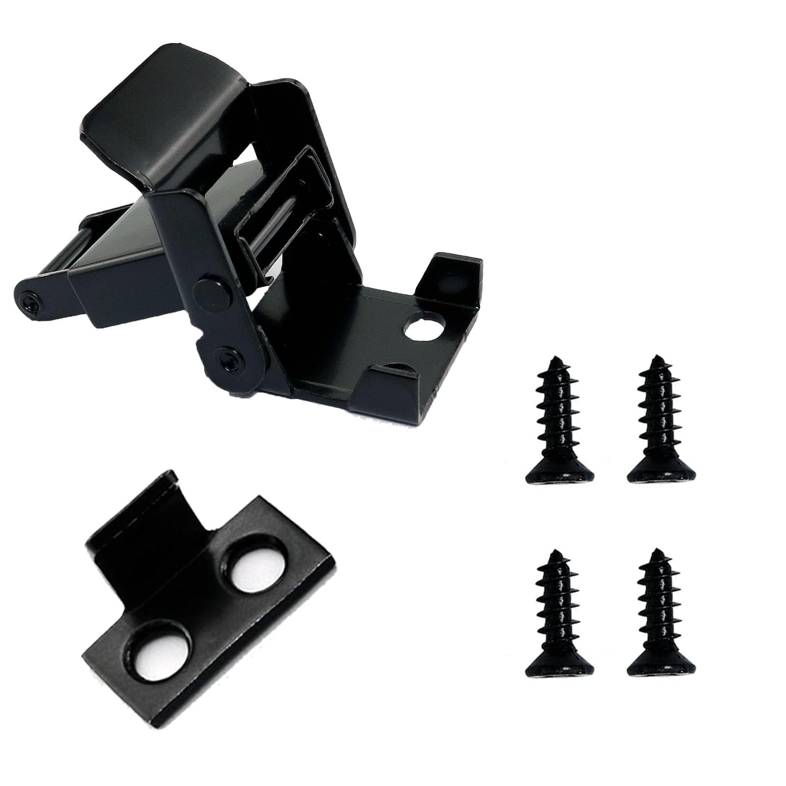 LifCratms 4-Pack Black Spring Loaded Toggle Latches - Mini Clamps For Wooden Boxes, Cabinets, Tool Chests