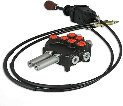 TaiShi P80 2 بكرة الهيدروليكية عكس صمام، الفولاذ المقاوم للصدأ، 21 gpm، 25 MPa، 5 منافذ، التحكم في عصا التحكم