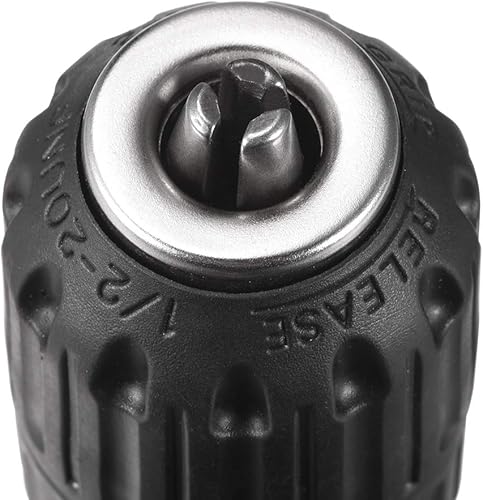 Miniatura 4 de uxcell Adaptador de conversión de portabrocas sin llave de 12" 0.079-0.512 in para taladro inalámbrico de destornillador de impacto negro