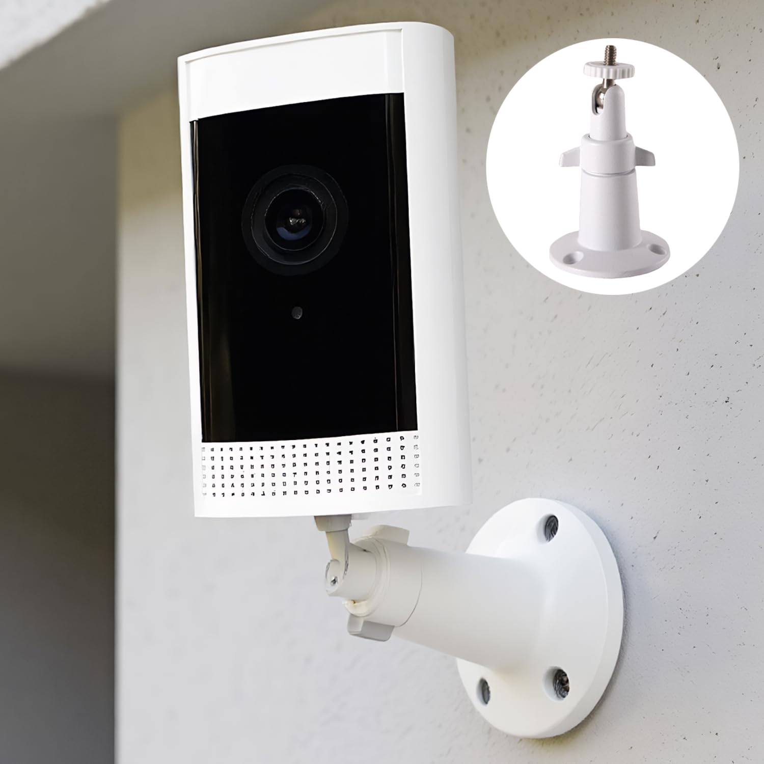 Security Camera Mount Ring Camera Mounting Bracket Stick Up Mount 360 Degree Indoor and Outdoor Use Easy Installation for Ring Surveillance - Image 3