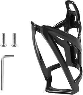 harayaa Bottle Holder Bike Water Bottle Cage Water Bottle Mount Drink Holder Bottle Rack with One Piece Structure and Stable Hold for Bumpy Roads Suitable for, Black, with Wrench