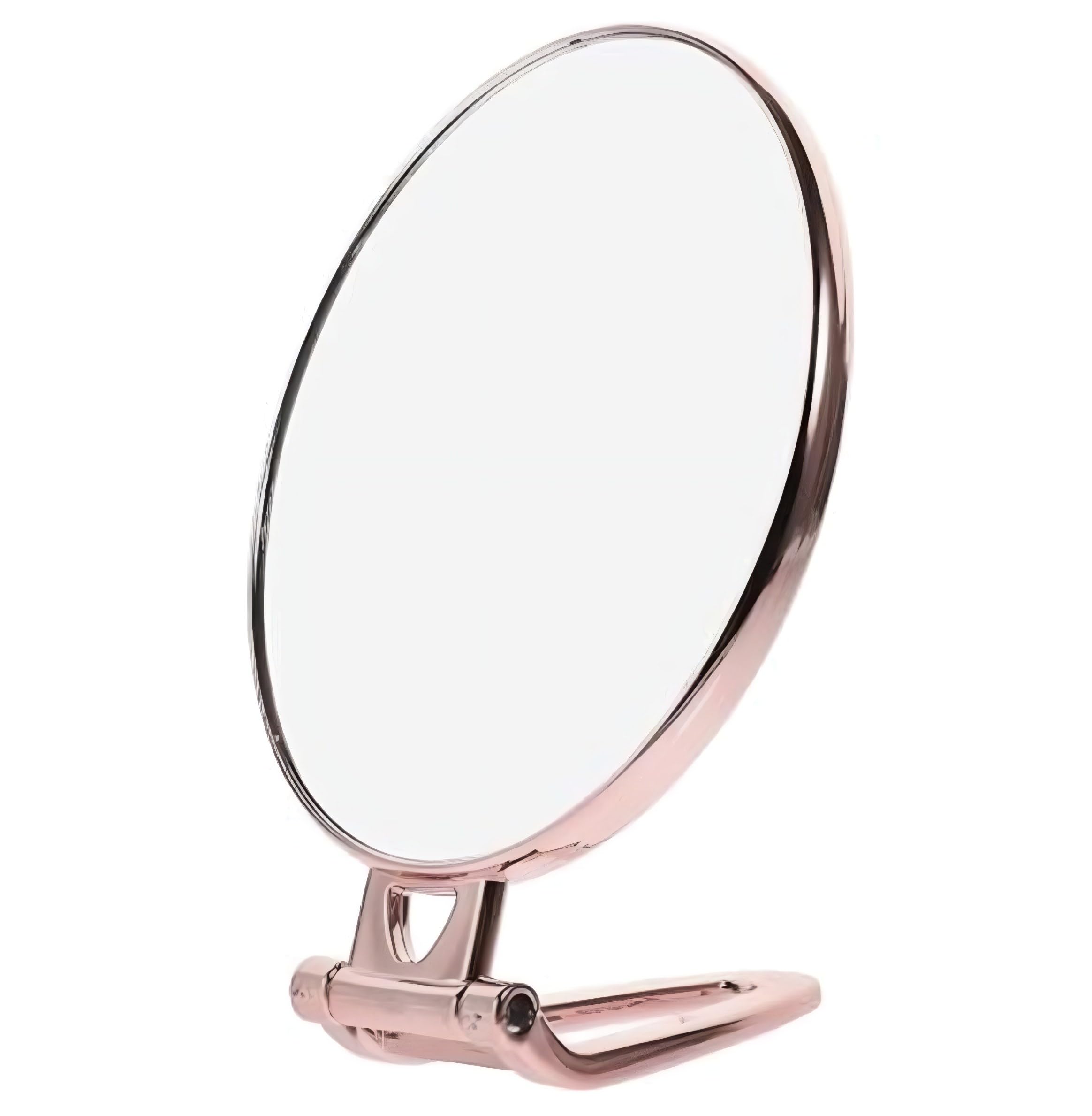 Oval Beauty Makeup Mirror Both Sides with Stand one Side Magnifier for Bathroom, Dressing Table/Shaving/Parlours/Salon and for Travel kit 19cm x13 cm-image-11