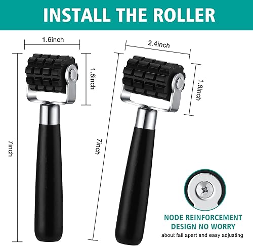 Miniatura 5 de Frienda - Estera de aislamiento de calor y sonido para coche de 200 mils, 70 pies cuadrados, con 2 rodillos de goma, amortiguación de ruido