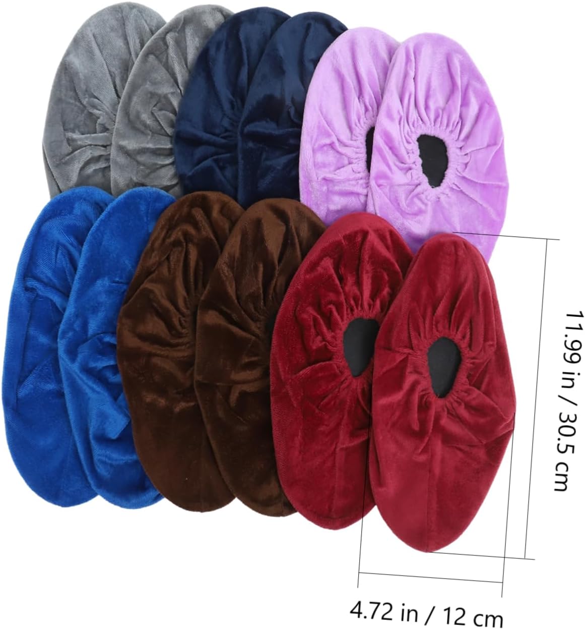 6pairs Lint Bowling Shoe Covers Reusable Non- Protectors for Indoor Washable Soft and Includes Options for Every Bowler