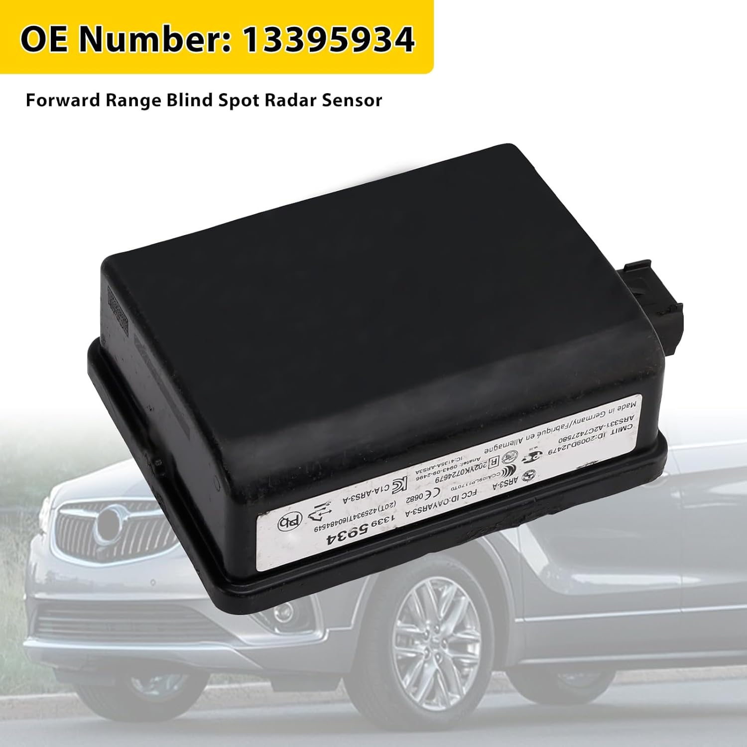 Areyourshop Forward Range Blind Spot Radar Sensor 13395934 for Buick Envision 2016-2020, for Chevy Malibu 2016-2021, Suburban 2015-2016, Tahoe 2015-2017, Volt 2016-2019, for GMC Yukon 2015-17