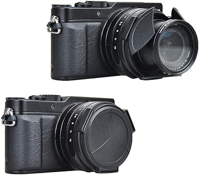 Auto Open and Close Lumix L10 Lens Cap for Leica D-LUX 8 7 DLUX8 L10 Cover | Automatic Lens Protector for Leica D-LUX8 D-LUX7 (Typ 109) Panasonic Lumix L10 DMC-LX100 II DC-LX100M2 Replace DMW-LFAC1