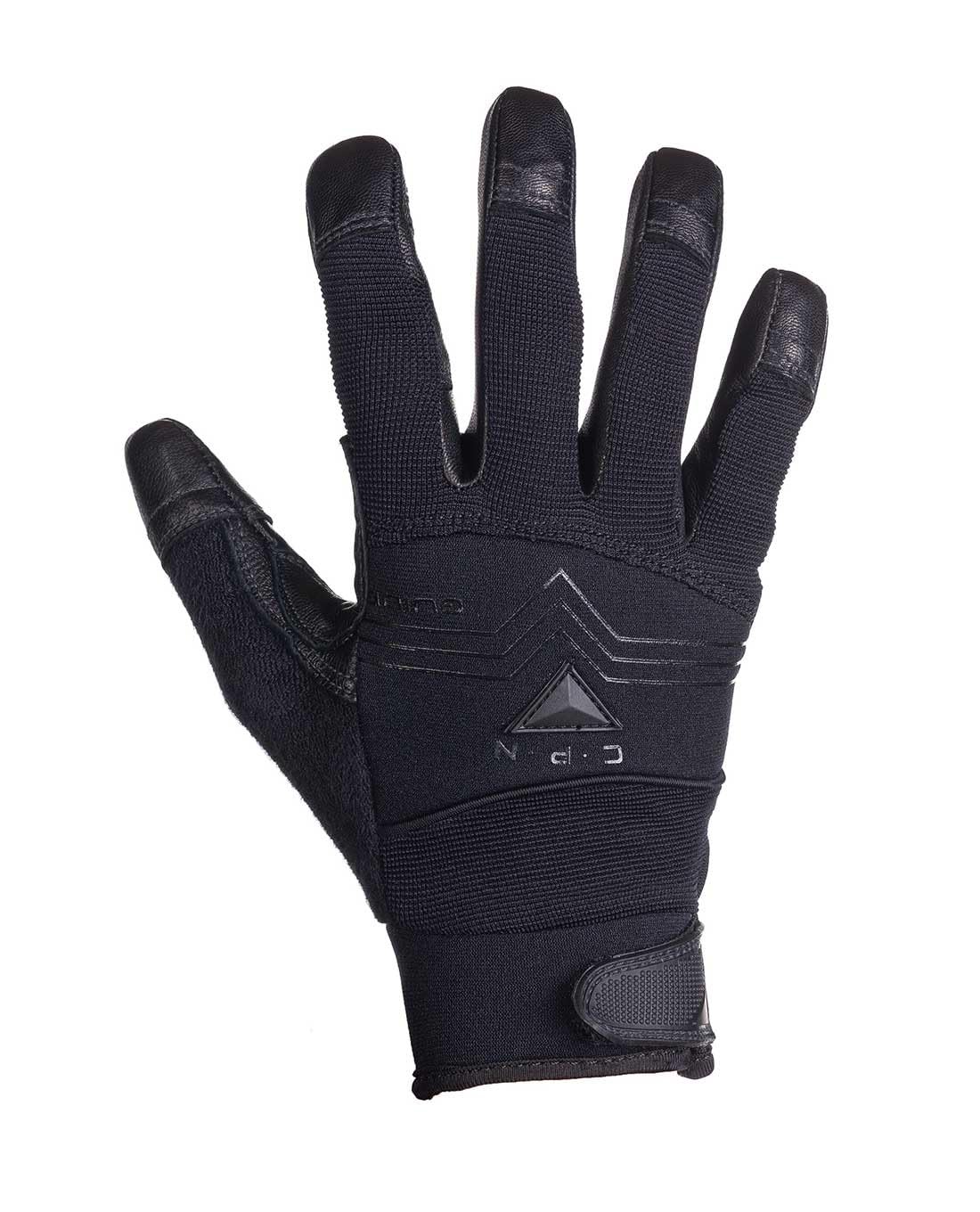 MOG Masters of Gloves Guide CPN 6203 extrem schnittfeste Stichschutz-Handschuhe Schnittschutz-Klasse F aus Metall-Mesh und Ziegennarben-Leder; für Gartenarbeit, Handwerk, Einsatzkräfte, Sicherheit