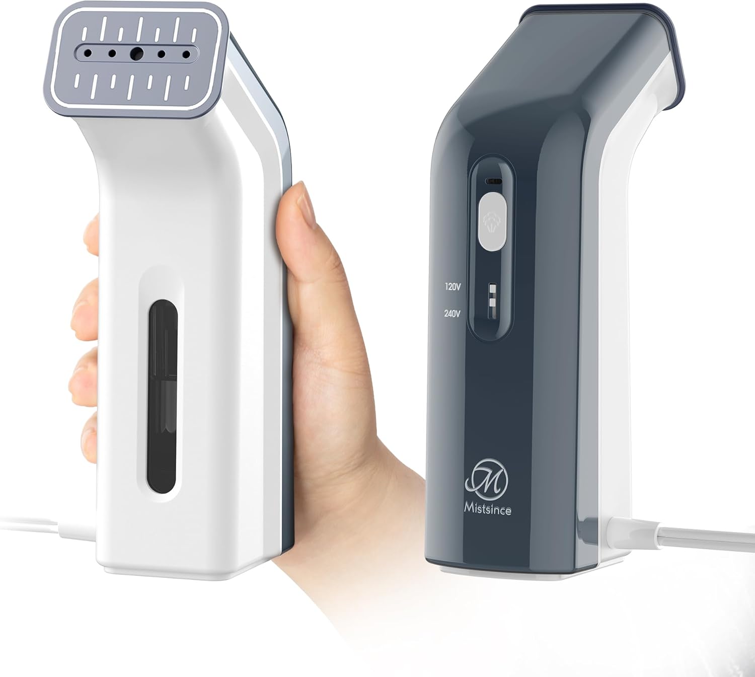 Travel Steamer for Clothes,100V-240V for Globle Traveling,Book-size Integrated design,Steamer ＆ Iron 2 In 1 for Clothes Compack mini, small Clothes Steamer handheld for Home,Office(Panda color)