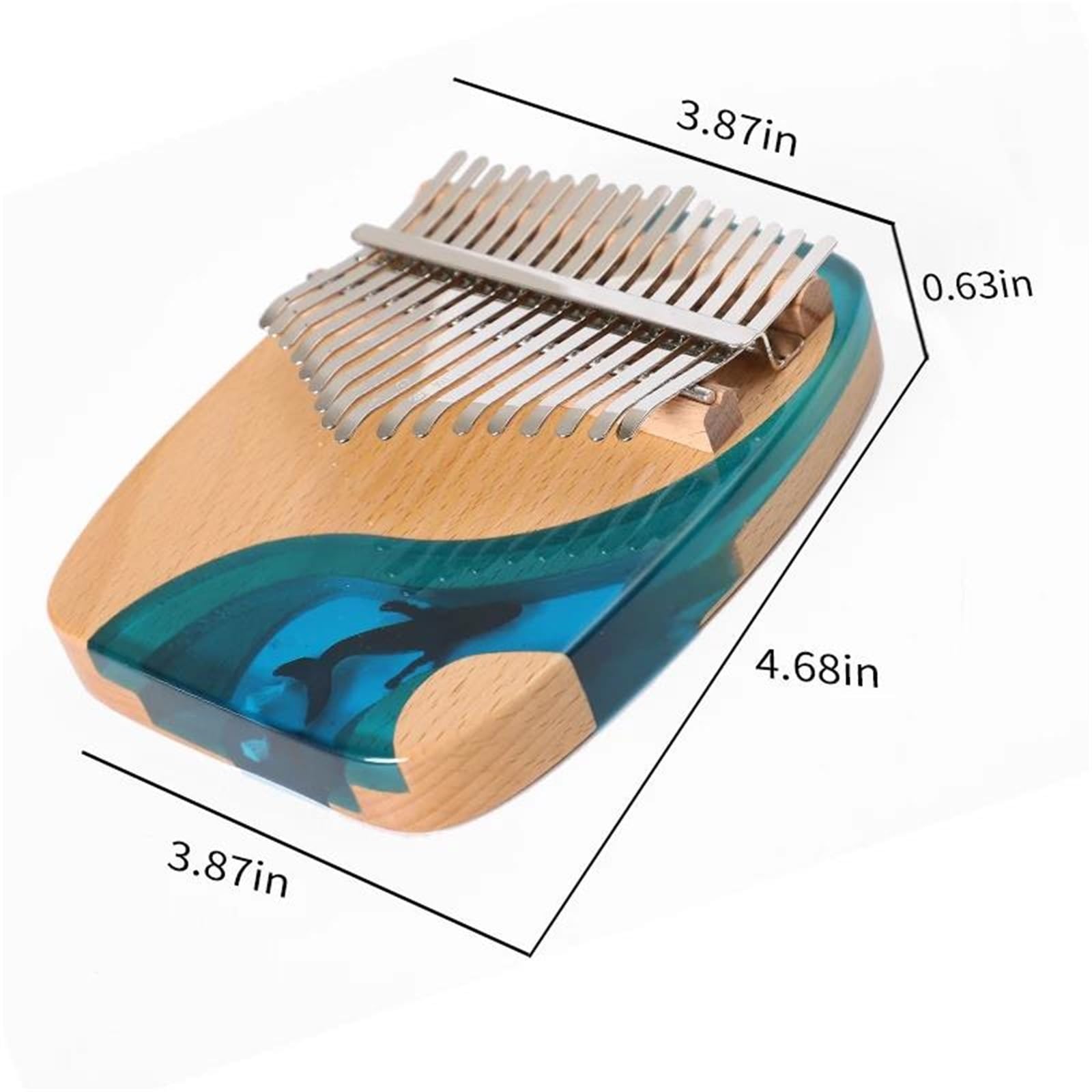 Kalimba Drewniany Instrument Muzyczny 17 Klawiszy Mahoń Kalimba Z Narzędziami Fortepian Profesjonalny Instrument