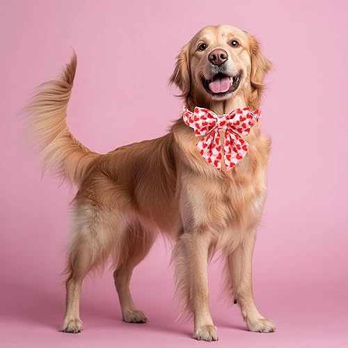 Miniatura 68 de Collar de perro con bandera estadounidense con pajarita, collar patriótico para perros pequeños, medianos y grandes, talla XS