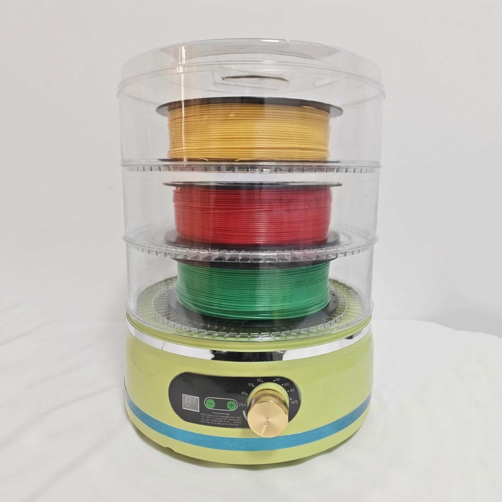Box Essiccatore per Filamenti A 3 Strati, Forno per Essiccazione Filamenti per Stampa 3D, Essiccazione Ad Aria Circolante A 360°, Temperatura Regolabile 35-70°c, Resistente C