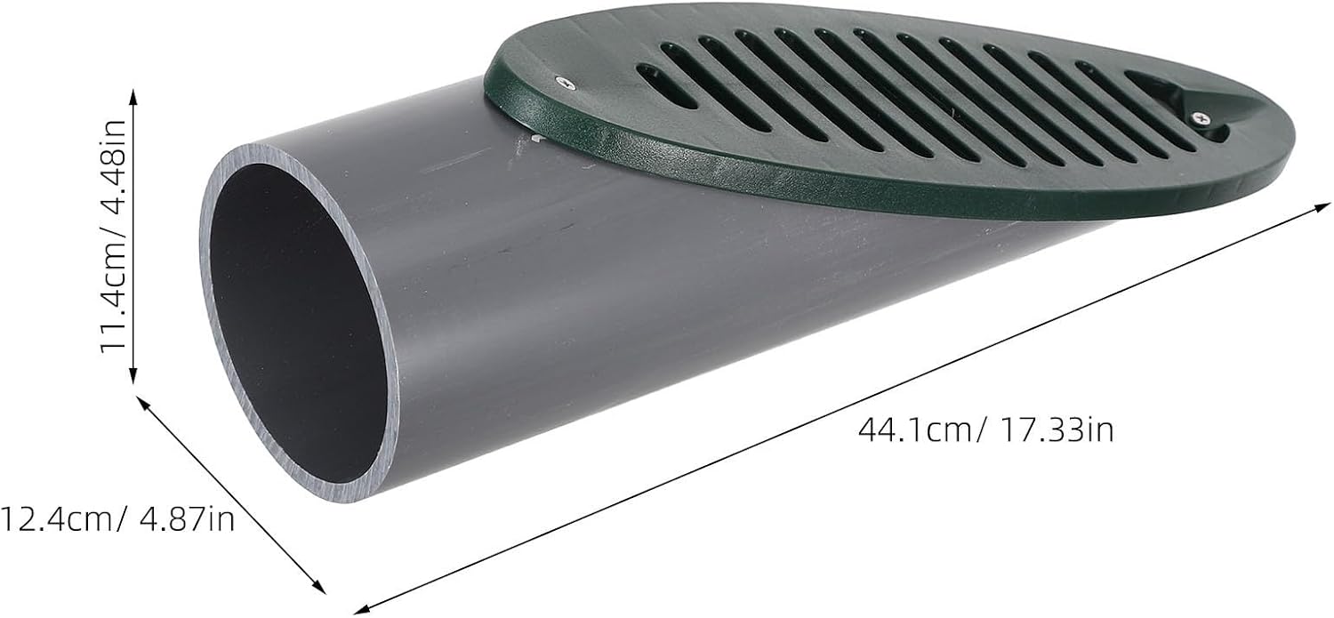 Landscape Drain Emitter PVC Green for Backyard Drainage Solutions