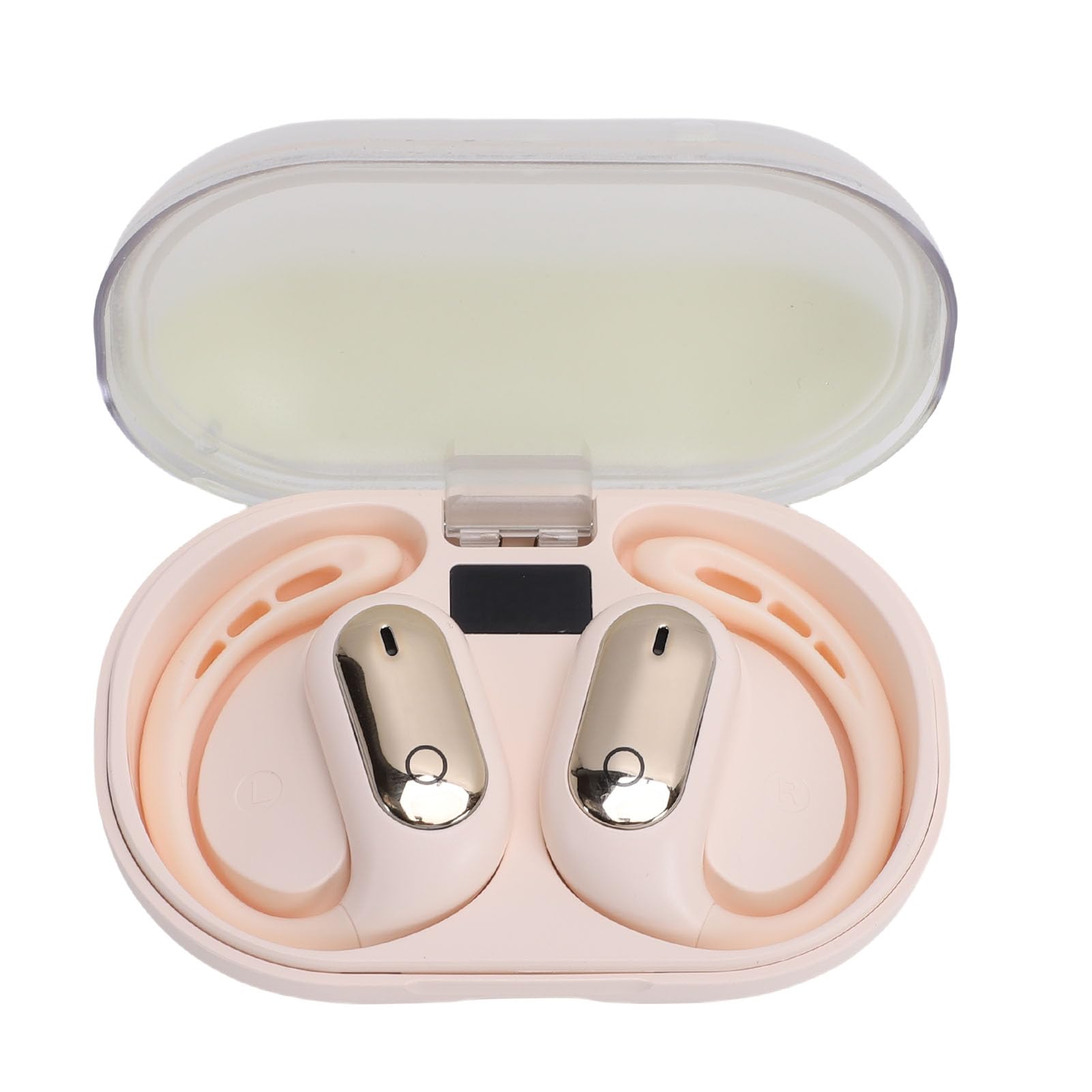 POENVFPO Auricolari wireless, traduzione intelligente, ricaricabili, per traduzione del suono, con effetto sabbia fluente, per viaggiatori d'affari e pendolari per l'apprendimento delle lingue