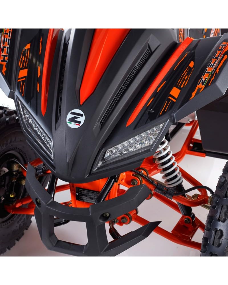 T-MOTO - Maxi Quad Adulti SportMaxx 125cc - Mezzo per Ragazzi e Adulti, Quad a Benzina 4 Tempi uso Off Road, Semi Automatico + Retro (Nero)