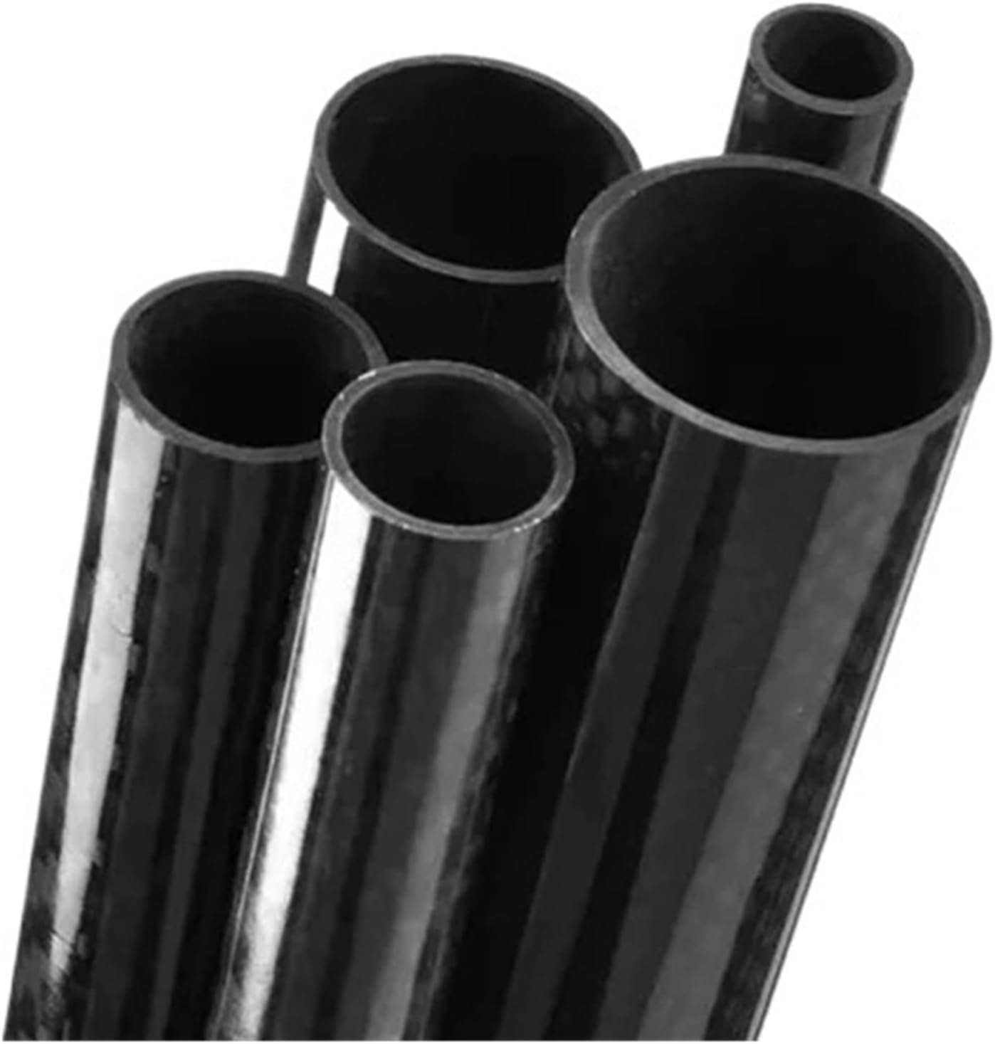 1Pcs 3K Full Carbon Fiber Tube plain Glossy Length 500mm