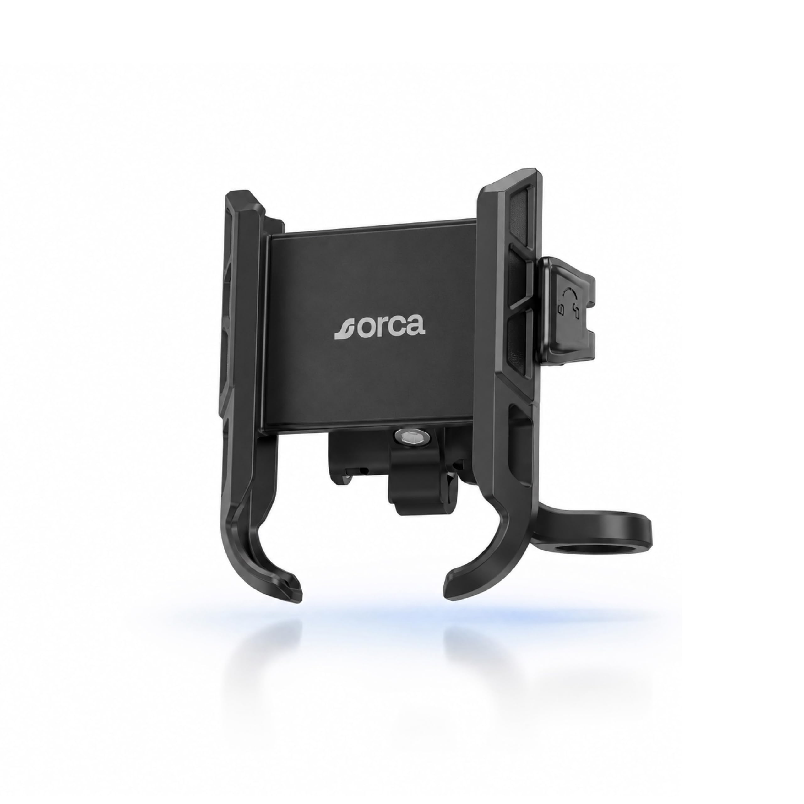 FLEETTRACK Orca M20 Quick-Lock Bike Mobile Holder for Motorcycle, Bike & Scooter | 360° Rotatable Handlebar Phone Mount | One-Touch Quick Lock | Universal Smartphone Holder | Secure & Anti-Slip Grip-image-2