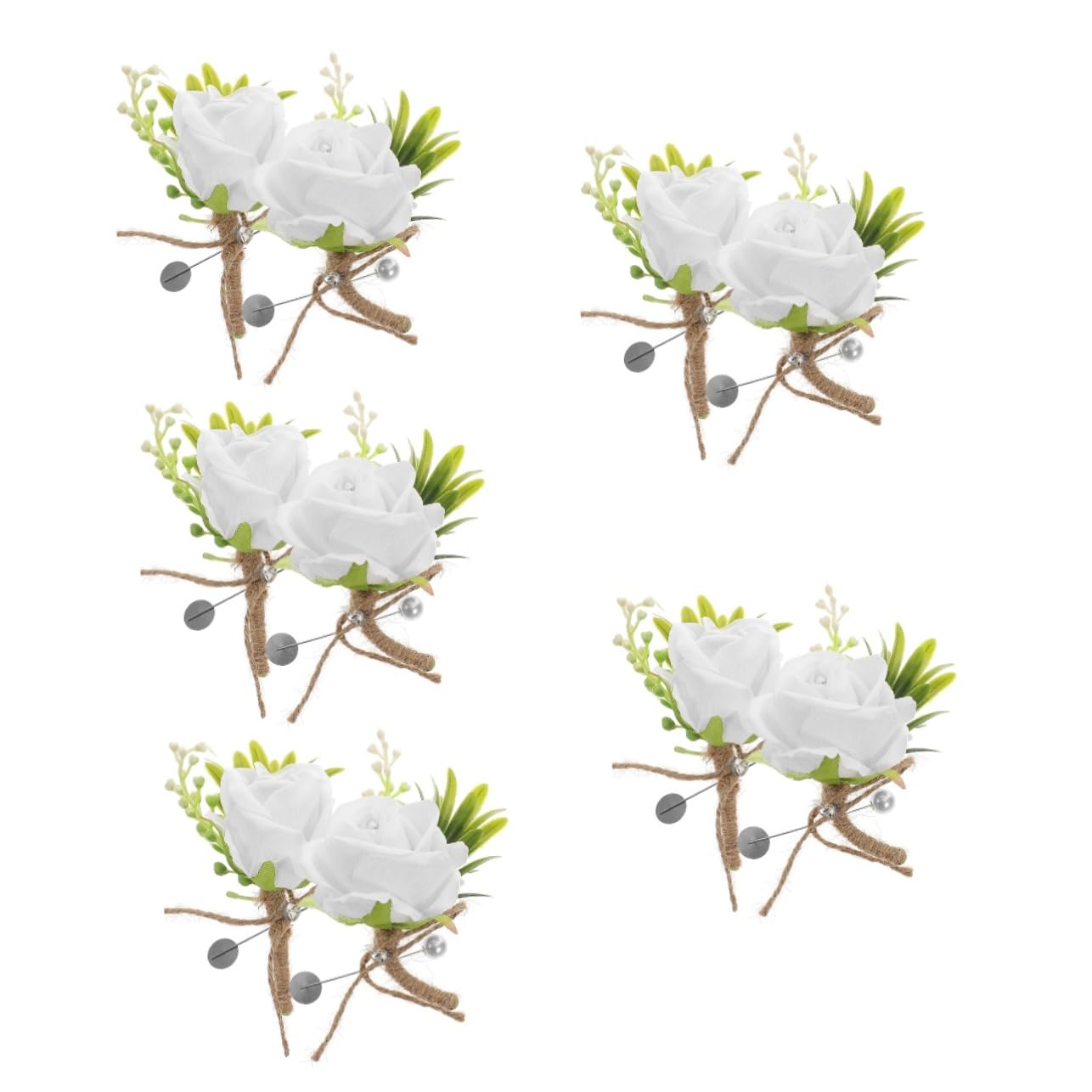 10pezzi Boutonniere Per Matrimonio Corsage Di Artificiali Eleganti Per Sposi e Sposi Decorazione Per Cerimonie e Feste Romantico Per Eventi Speciali