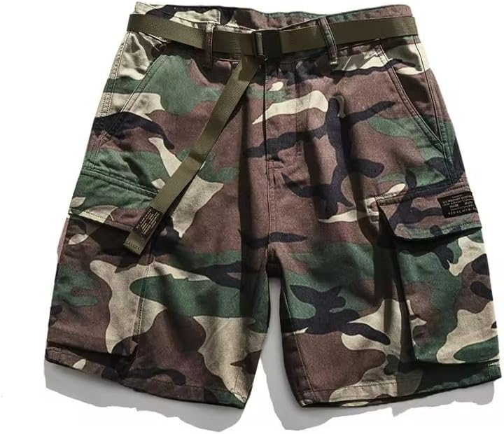 Summer Harajuku Multi-Pocket Cargo Shorts Men Clothing Japanese Streetwear Tactical Casual Pants Male