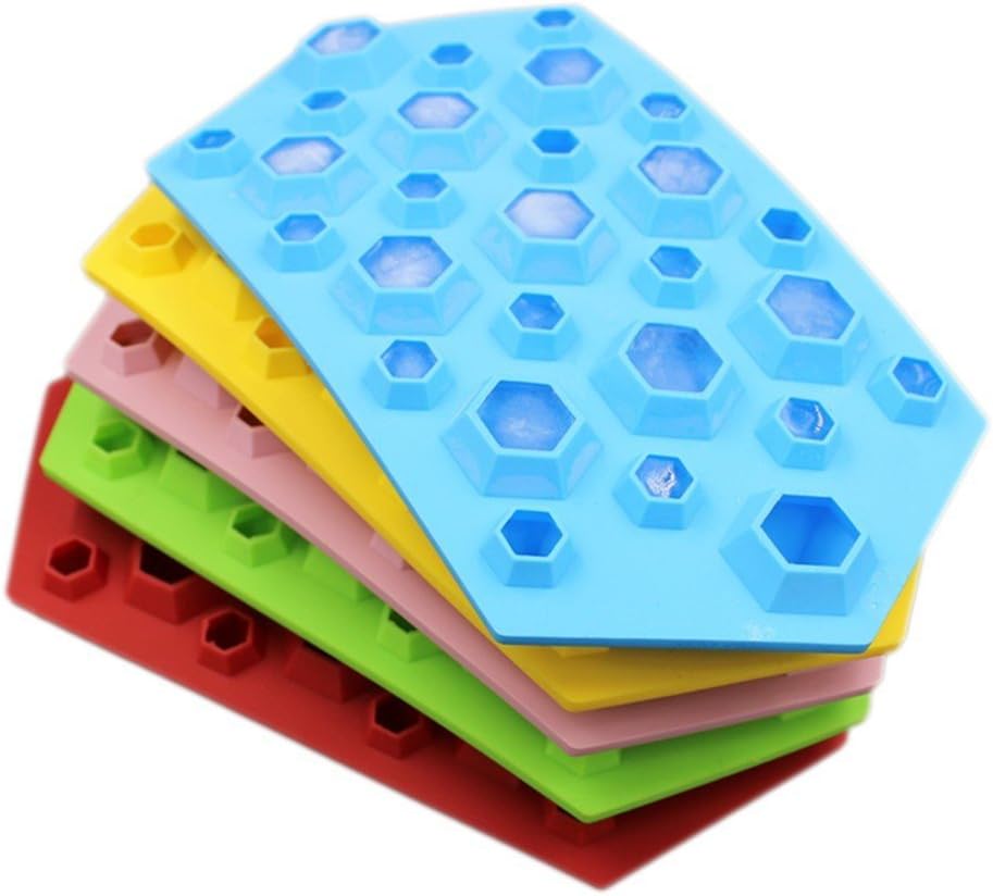 3 Pack OF X 3D Diamonds Gem Cool Ice Cube Chocolate Soap Tray Mold Silicone Party Maker (SHIPS FROM USA)