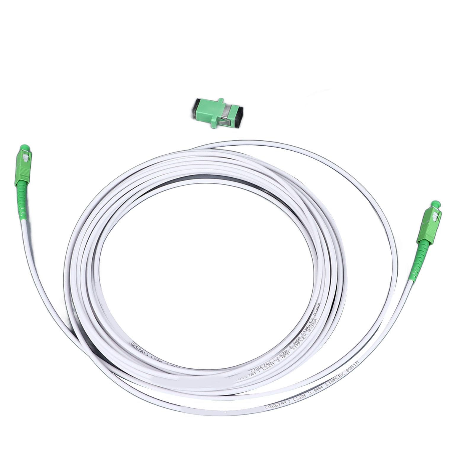 lyrlody Kabel połączeniowy jednomodowy, przedłużacz do modemu optycznego SC z metalowym zbrojeniem, do FTTH FTTB FTTP (SC 15 m / 49,2 stopy)