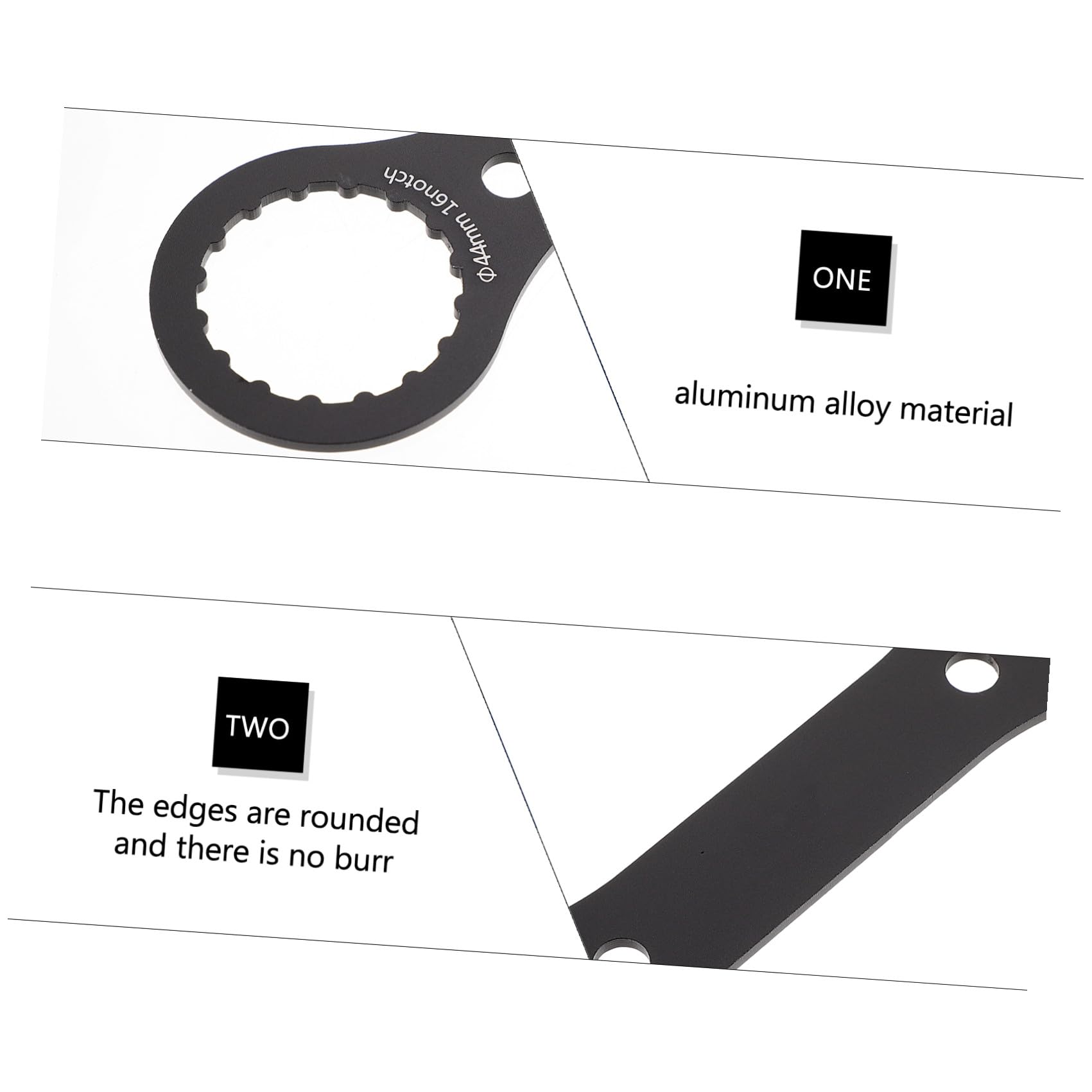 Supvox 5St Fahrradschlüssel reparaturset fahrrad bike tool Blitzrad Fahrrad-Reparatur-Werkzeugsatz Pedale Fahrrad Achsschlüssel Werkzeug Kurbelgarnitur-Entferner Aluminiumlegierung Black