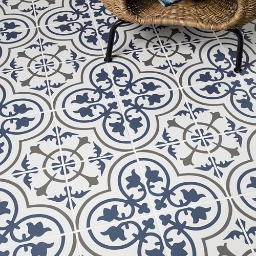 MSI Zenzibar Encaustic 8 in. x 8 in. Matte Porcelain Wall Tile for Bathroom, Floor Tile and Kitchen Backsplash