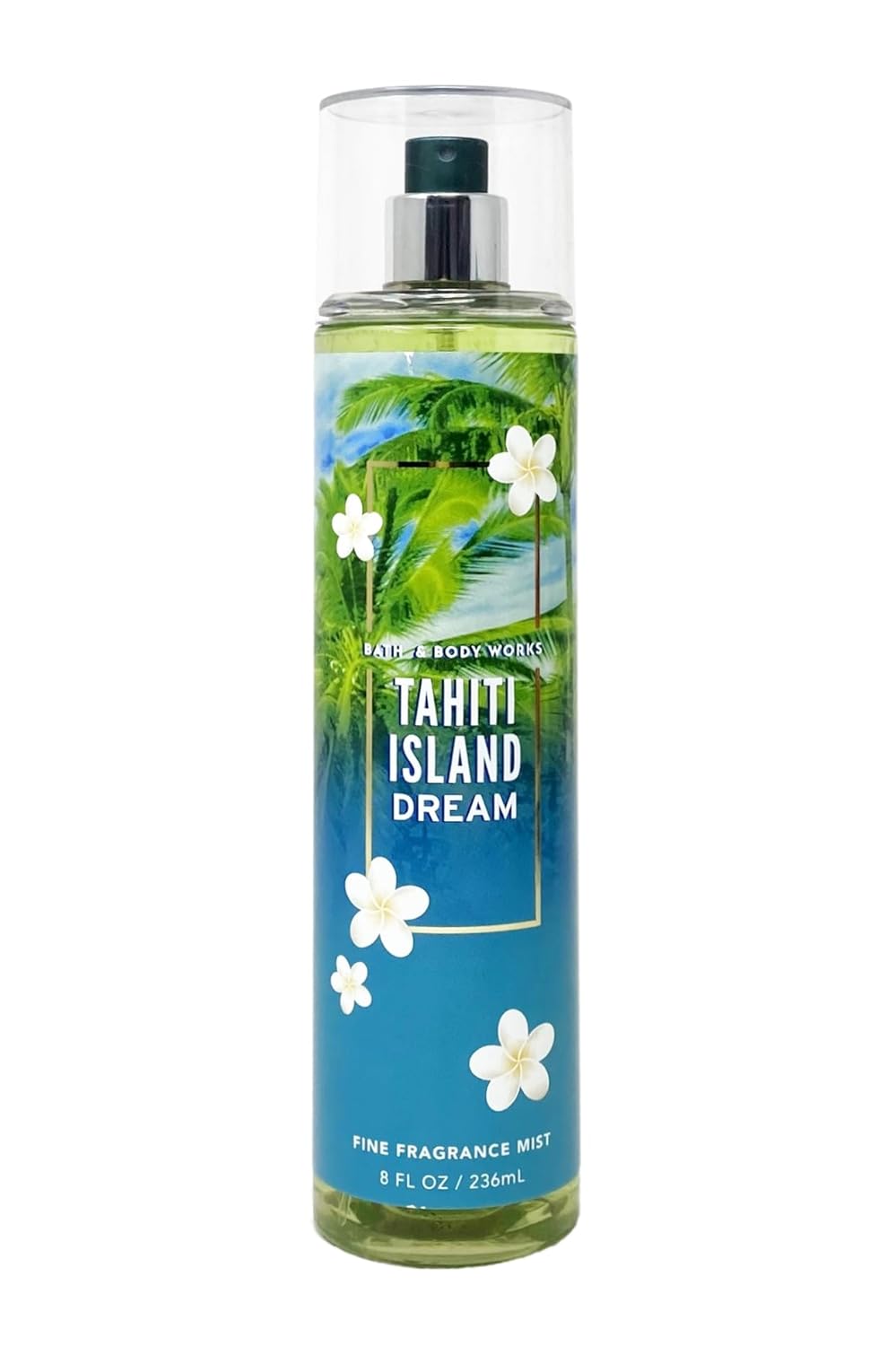 Bath & Body Works Tahiti Island Dream 3 Piece Fine Fragrance Mist Bundle with a Sea Breeze Bar Soap - Full Size