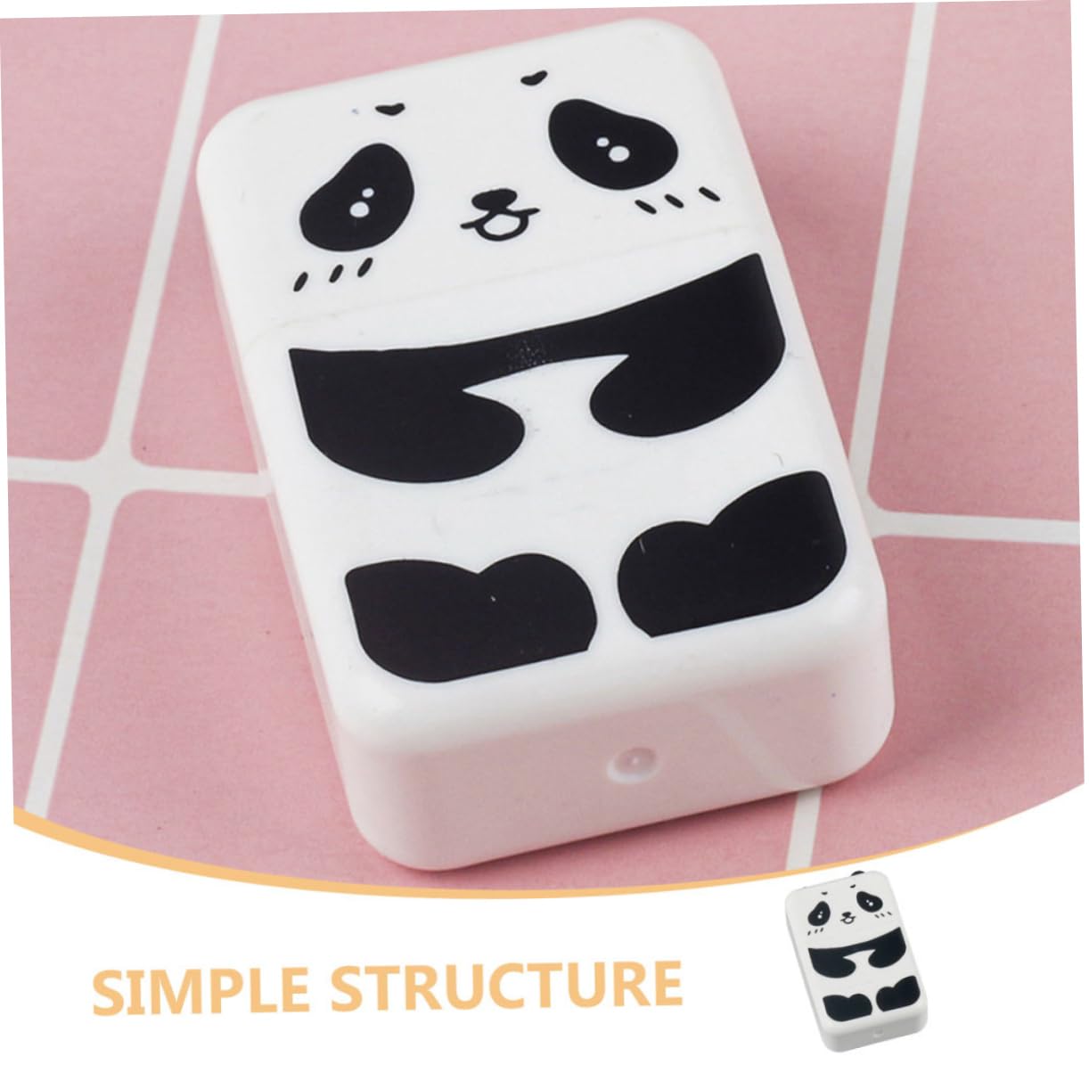 STOBOK 40pièces Gommes Créatives Forme De Panda Gomme Multifonction Pour Dessin Et Écriture Accessoire De Bureau Amusant