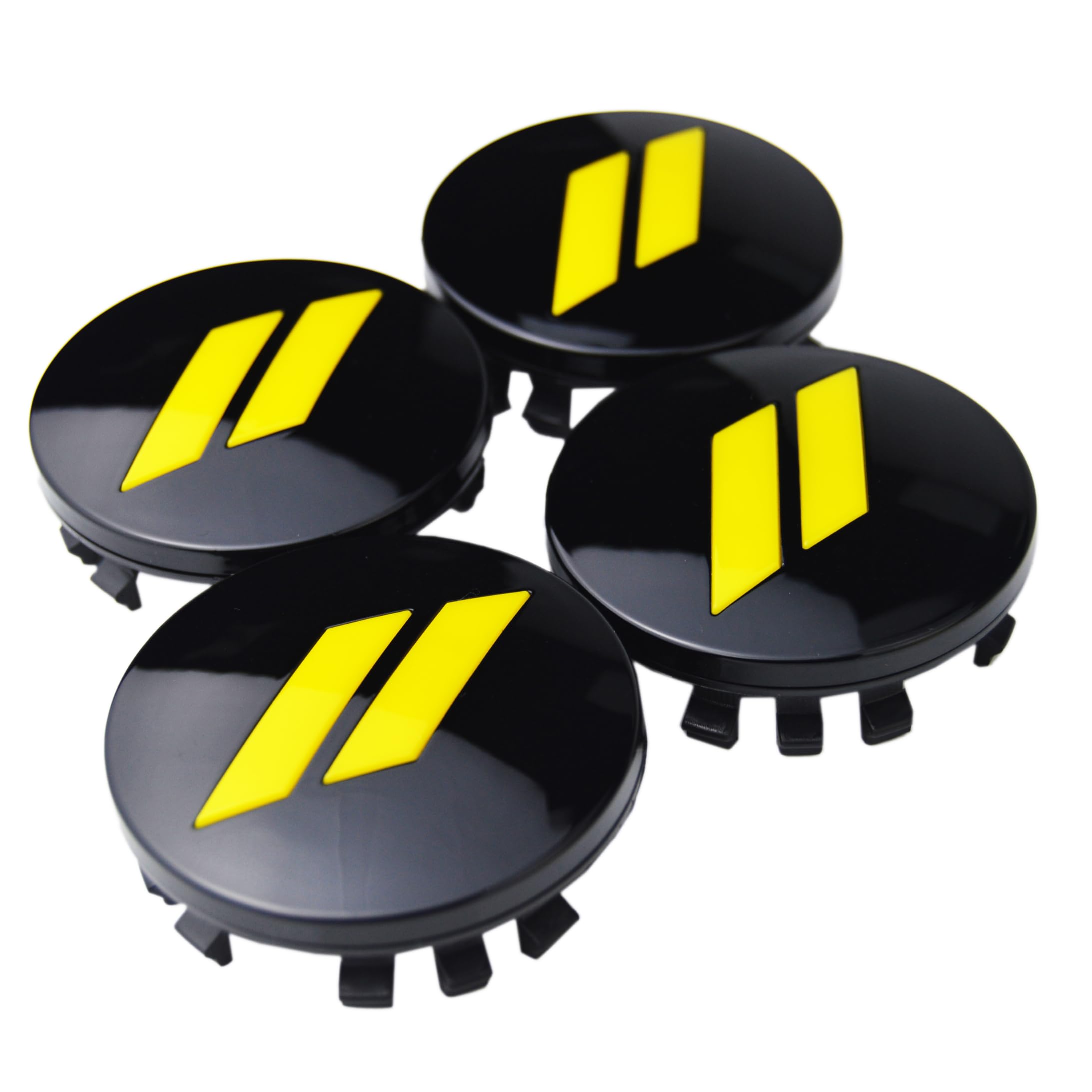 (Set of 4) 63mm=2.5 inches // Slash Wheel Center Cap Covers HubCap Emblem Badge Trim for Dodge Charger Challenger Durango Hornet Dart R/T SRT Magnum