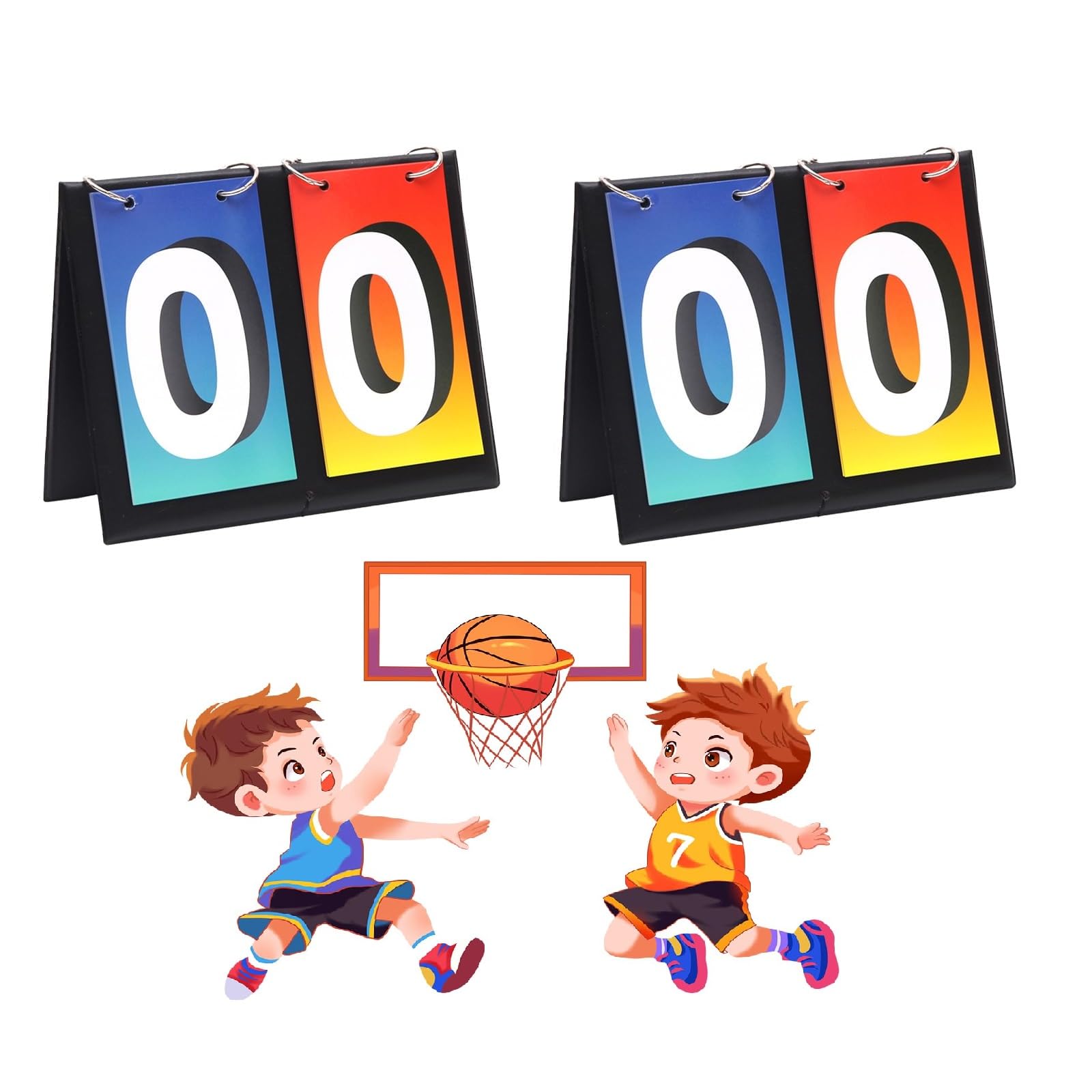 aupawdy 2 Piezas Competición Deportiva Marcador, Flip Scoreboard, Tennis Scoreboard Marcador de Puntaje para Competición Marcador de puntuación para Voleibol, Baloncesto, Tenis de Mesa