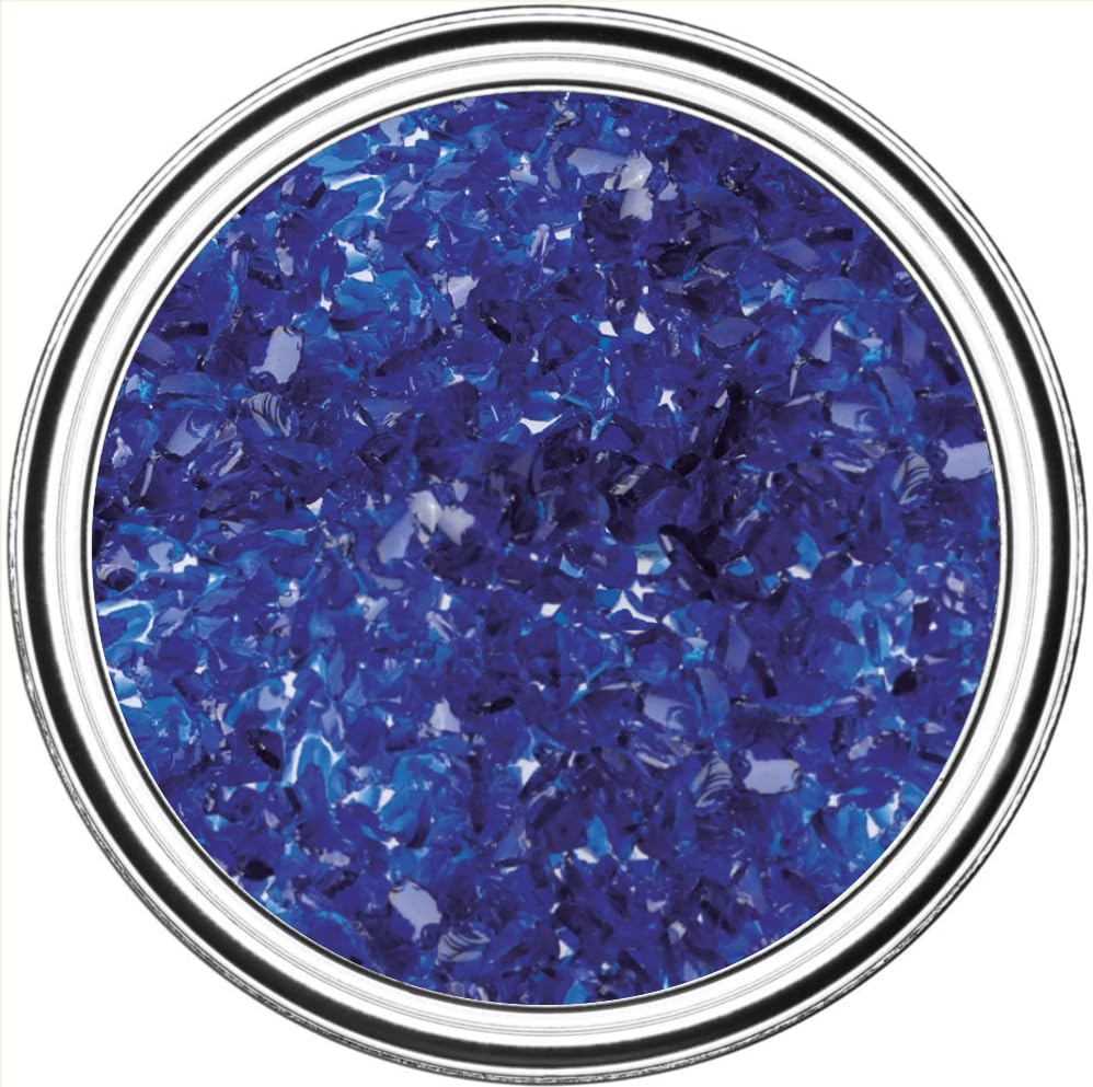 Generico Sassi Decorativi per Vasi 0,8-1,2 cm Ciottoli per Giardino Assortiti – Granulato di Marmo per Piante, Paesaggistica, Casa e Giardini - Pietre Acquario (VETRO BLU, 5 Kg)