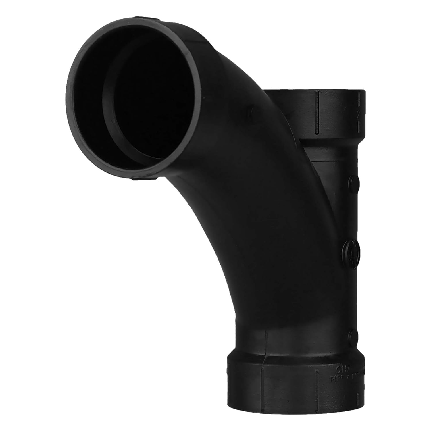 Pipe Fittings Black Glued 4" ABS Vent Solvent 110mm Soil Pipe Swept Tee