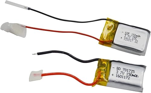 Miniatura 2 de Blomiky Paquete de 2 3.7 voltios  150mAh Li-Poly Pack de repuesto para S yma S107  S107G helicóptero algunos mini coches RC  batería S107G 2