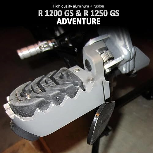 Miniatura 6 de Estriberas ajustables de aluminio para motocicleta, con resorte integrado, accesorios de motocicleta para BMW R1250GS ADV 2020-2023 R1200GS R 1200