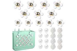 Mity Rain 25PCS Flower Charms for Bogg Bag: The Perfect Accessory for Your Beach Tote!