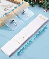 Vista 3 de Ganchos adhesivos para pared (13 libras máximo), ganchos de pared sin clavos para marcos de fotos, ganchos impermeables y resistentes al aceite