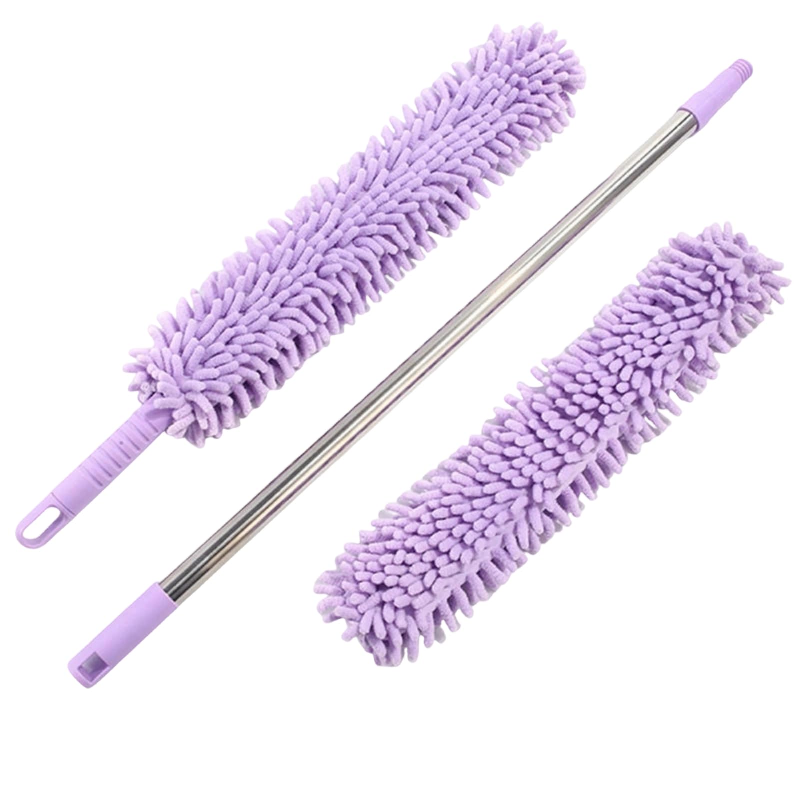 Bendable Cleaning Brush Telescopic Handle Retractable Removal for Ceiling Fan Bookshelf and Tight Corner Extendable Wand