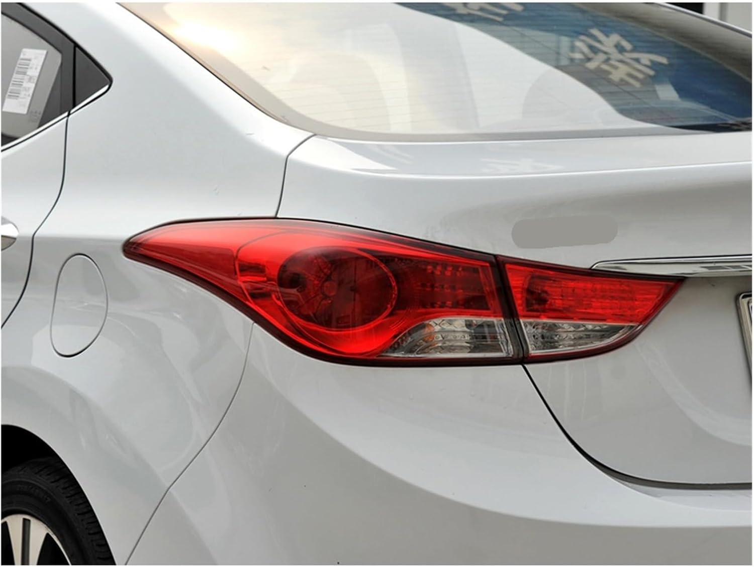 Compatible For Hyundai Elantra 2012-2015 Car Rear Taillight Shell Brake Lights Shell Replace Auto Rear Shell Cover Mask Lampshade(Inside A Pair)
