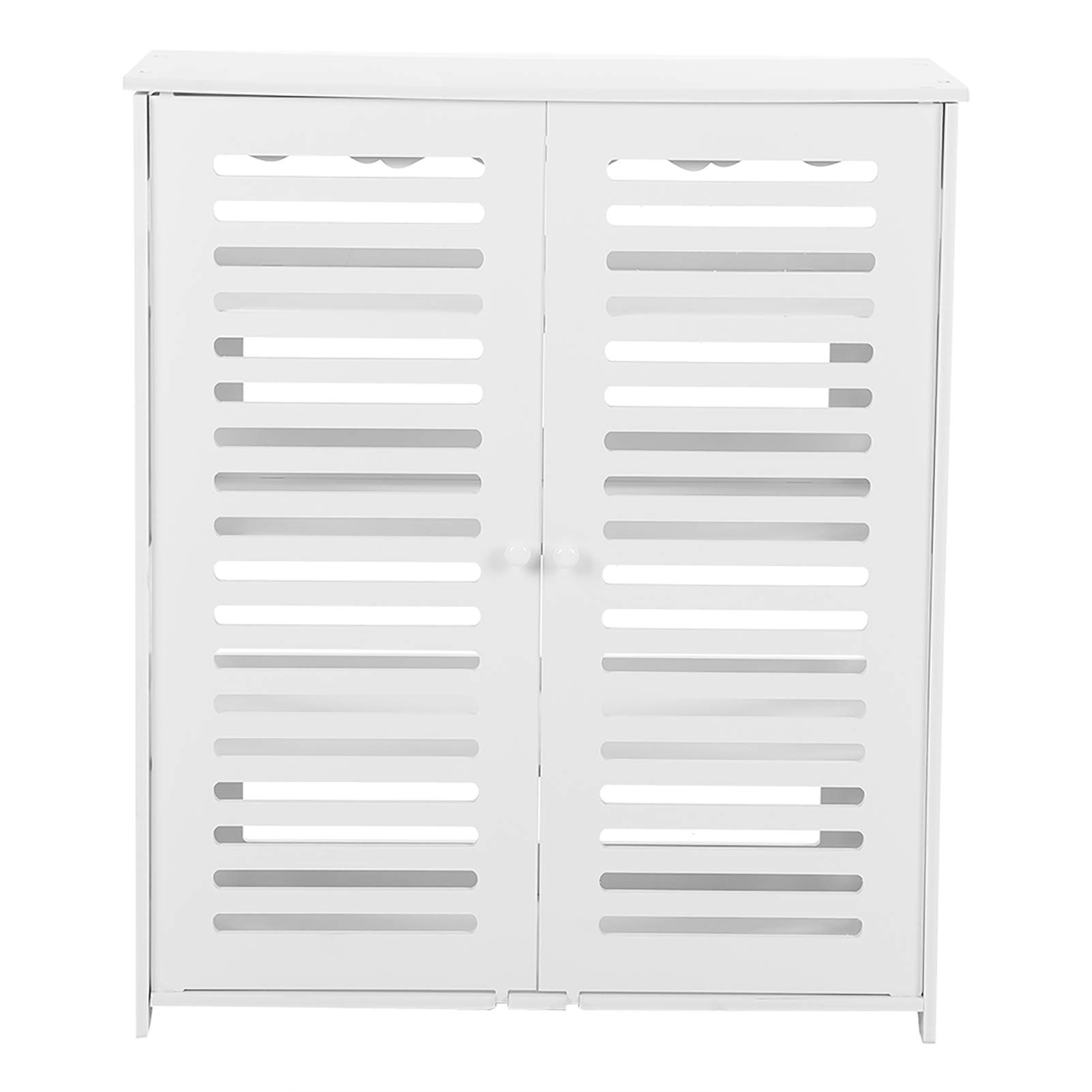 Scaffali di Stoccaggio Organizzatore Armadio Mobili per Camera da Letto - Scheda in Plastica in Legno - Bianco 4 Strati per Scarpe Resistenti
