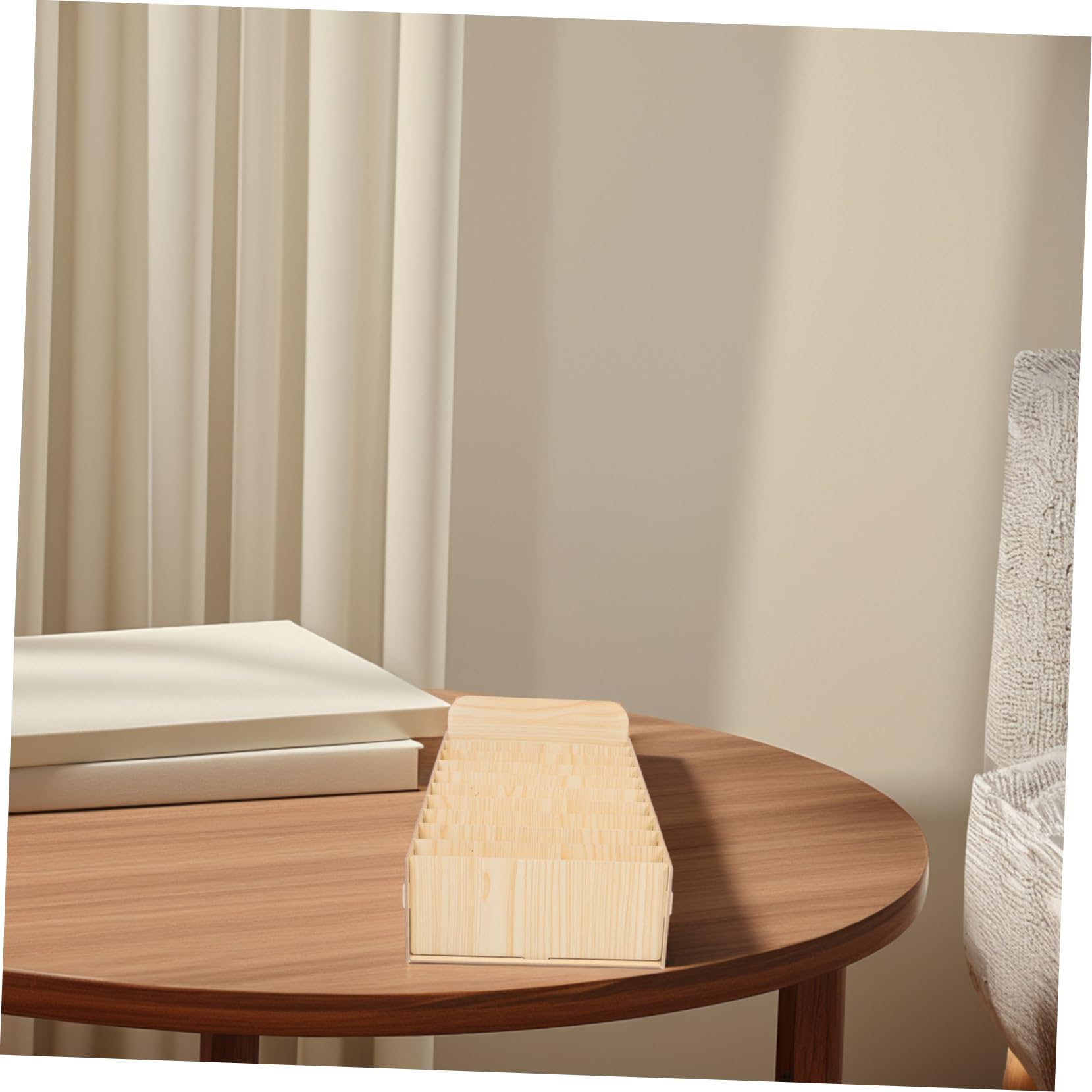 SHINEOFI Holz Briefablagebox mit Mehreren Fächern zur Belegsortierung