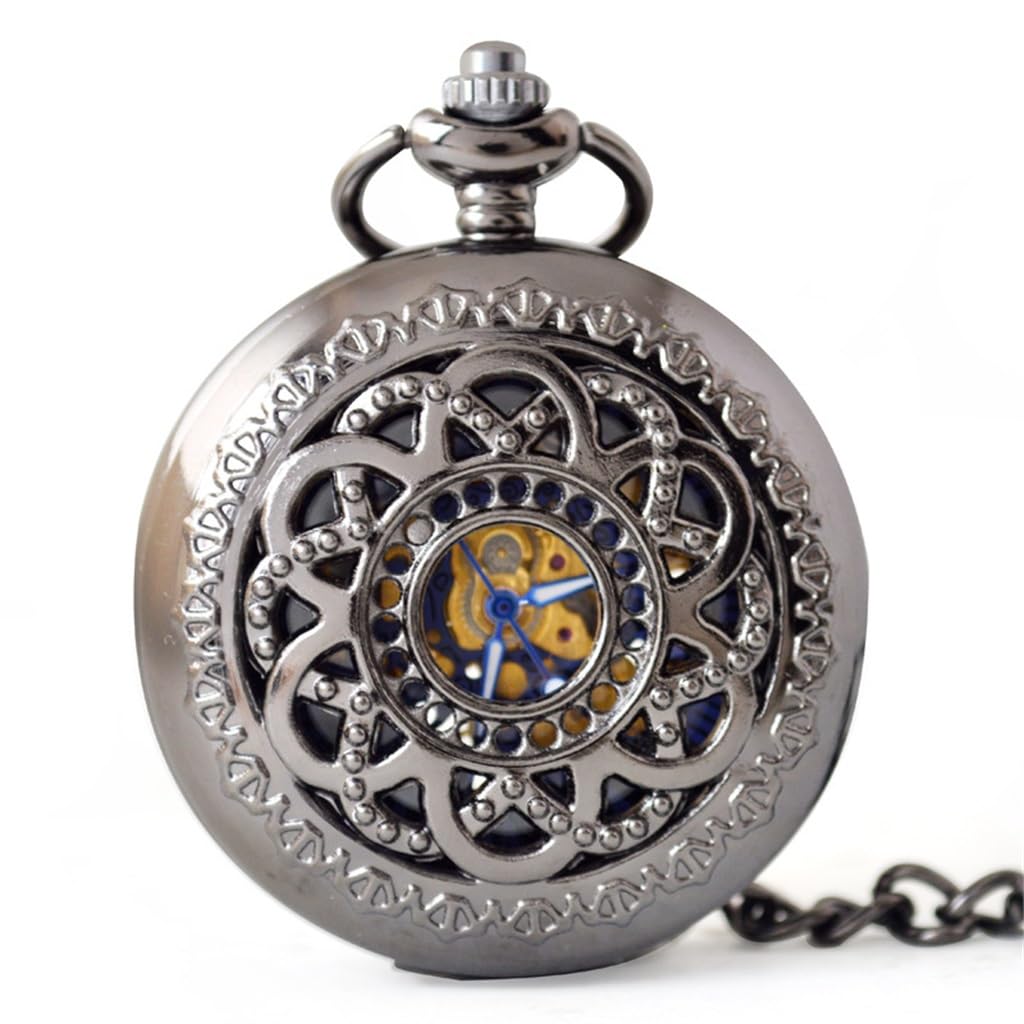 Montre de poche mécanique évidée pour remplacer les écrans par l'authenticité rétro