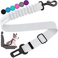 Vista 21 de COOYOO Cinturón de seguridad para perro, juego de 3 piezas retráctil, cinturones de seguridad ajustables para vehículo, nailon para mascotas
